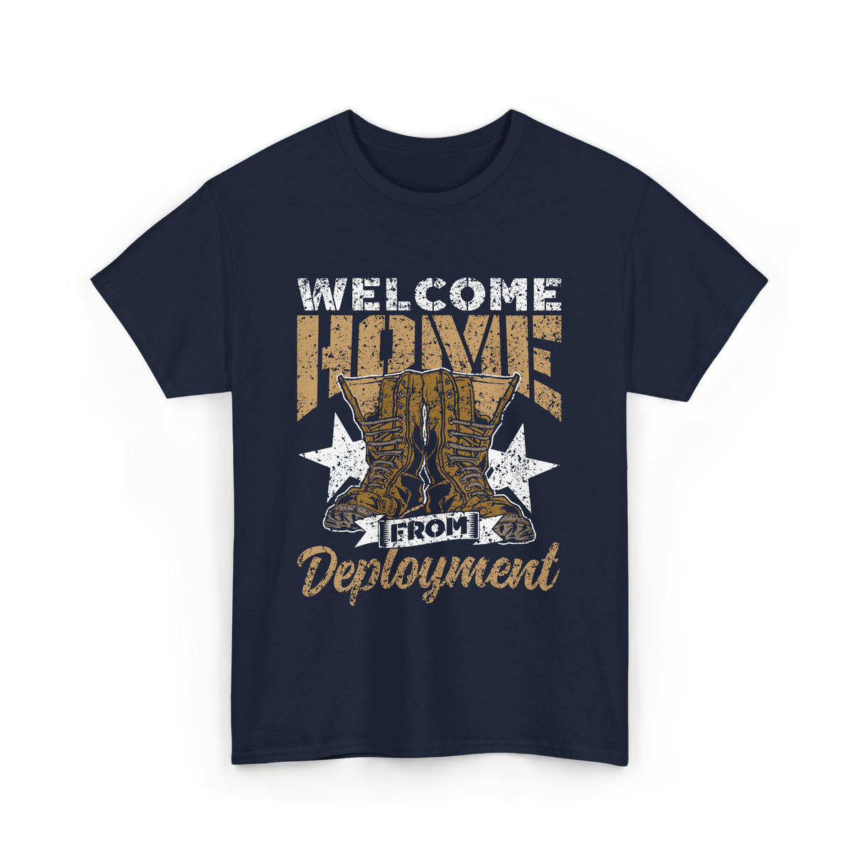 Welcome Home Deployment Military T-Shirt - Navy