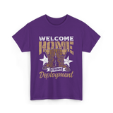 Welcome Home Deployment Military T-Shirt - Purple