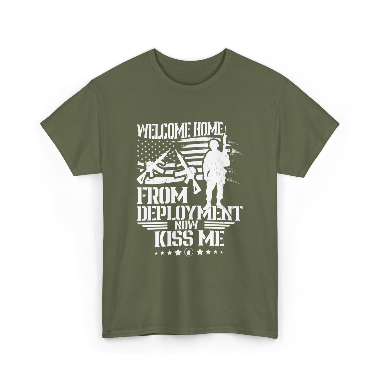 Welcome Home Deployment Military T-Shirt - Military Green