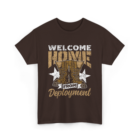 Welcome Home Deployment Military T-Shirt - Dark Chocolate