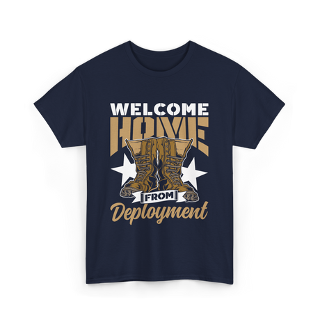 Welcome Home Deployment Military T-Shirt - Navy