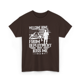 Welcome Home Deployment Military T-Shirt - Dark Chocolate