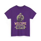 Welcome Home Military Soldier T-Shirt - Purple