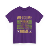 Welcome Home Military Soldiers T-Shirt - Purple