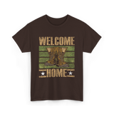 Welcome Home Military Soldiers T-Shirt - Dark Chocolate