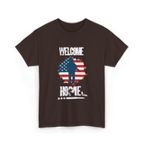 Welcome Home Soldier Military Homecoming T-Shirt - Dark Chocolate