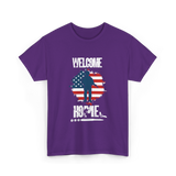 Welcome Home Soldier Military Homecoming T-Shirt - Purple