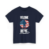 Welcome Home Soldier Military Homecoming T-Shirt - Navy