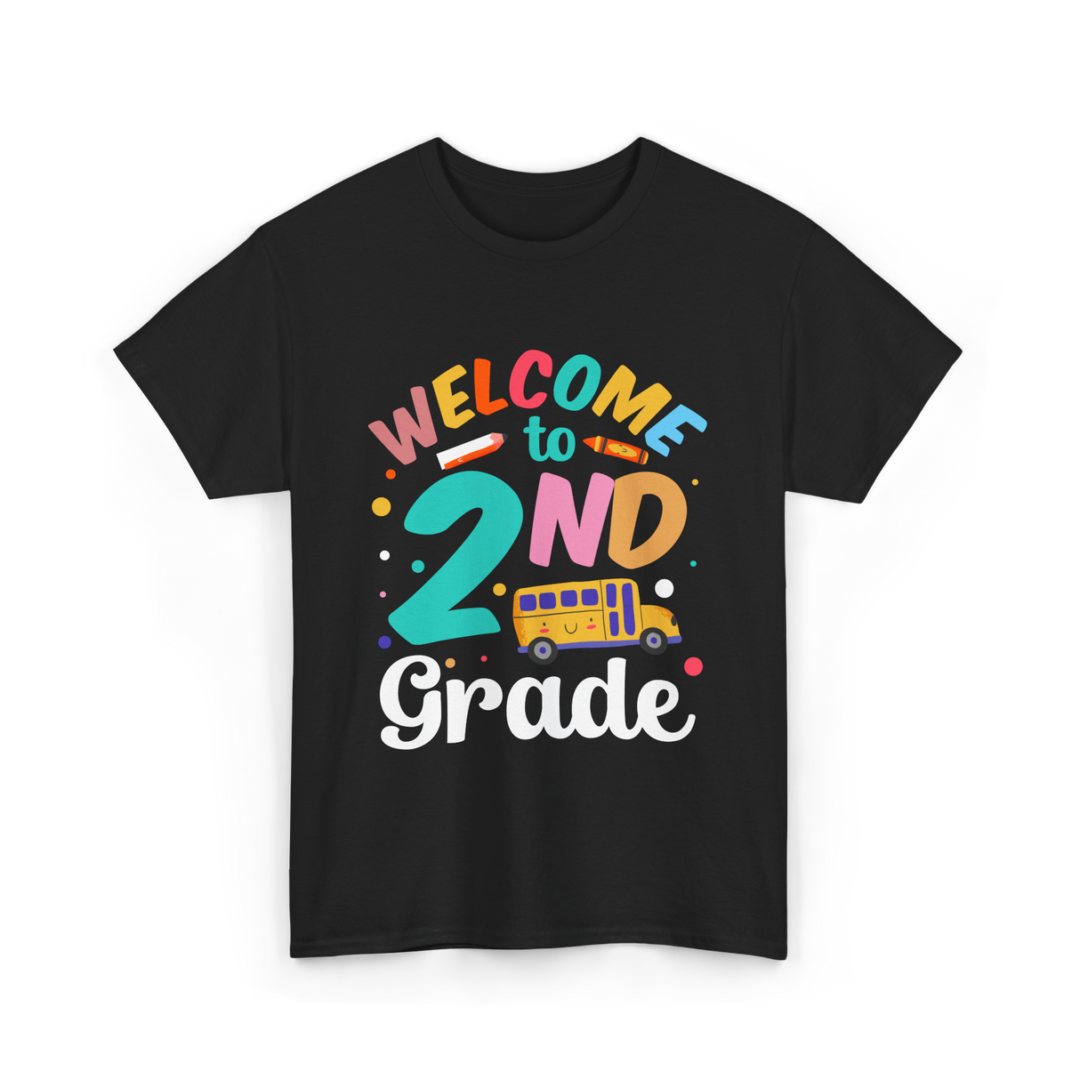 Welcome to 2nd Grade School T-Shirt - Black