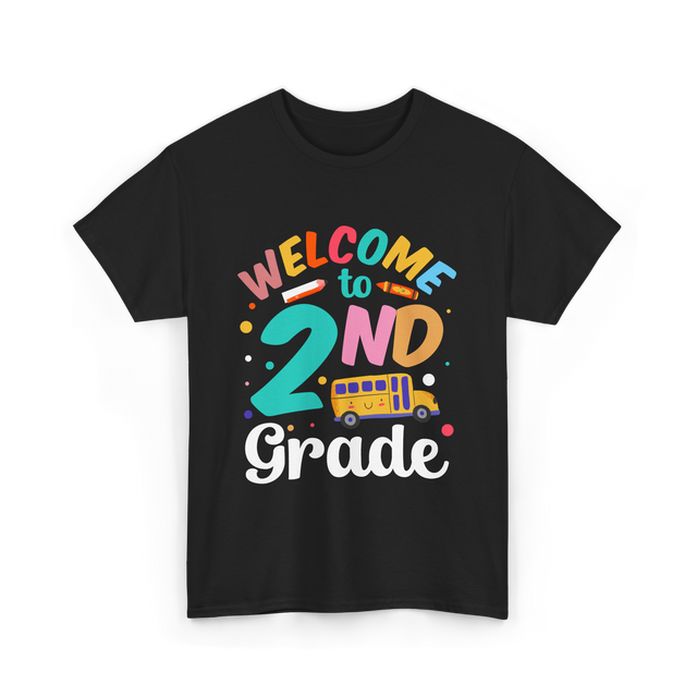 Welcome to 2nd Grade School T-Shirt - Black