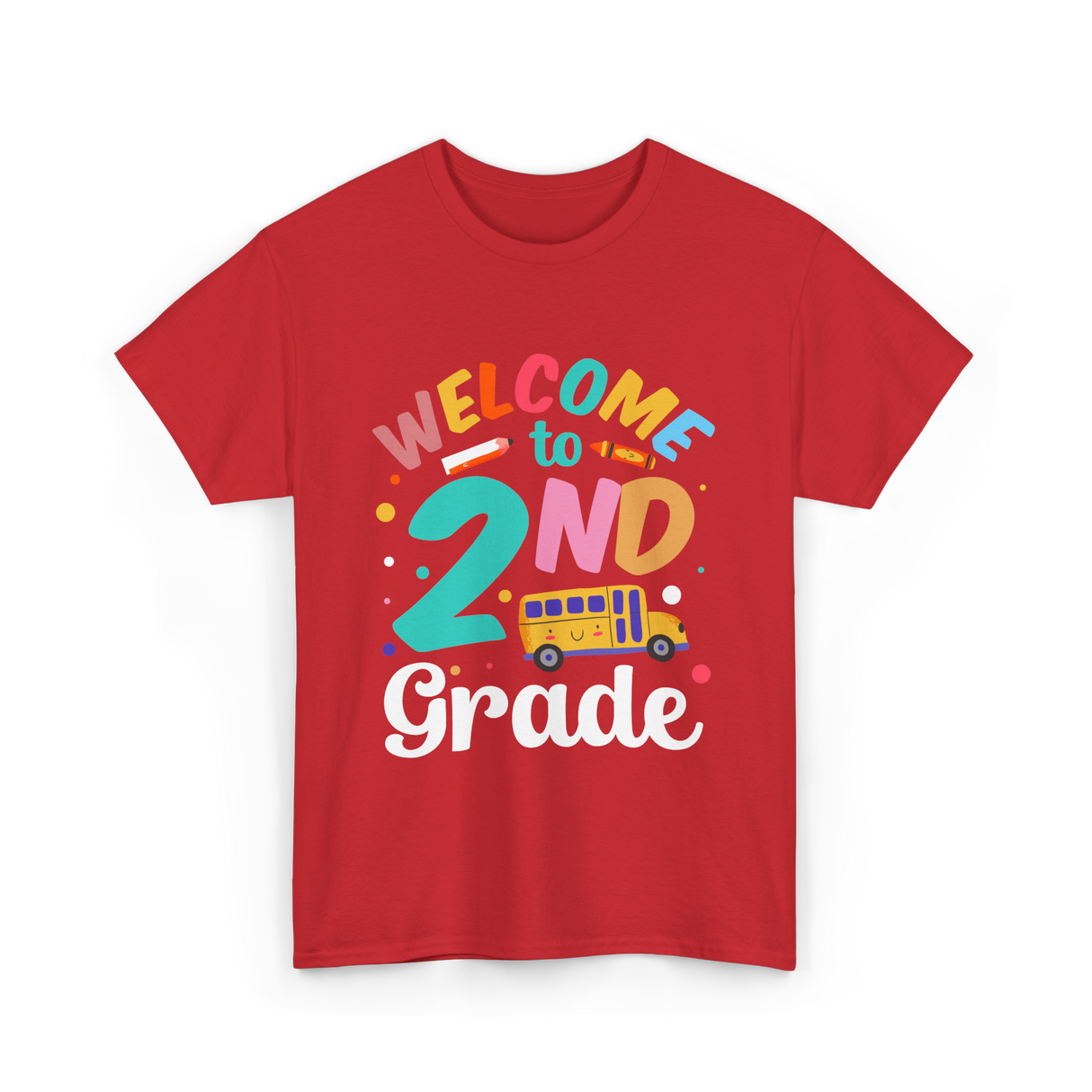 Welcome to 2nd Grade School T-Shirt - Red