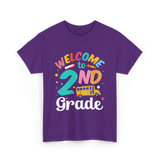 Welcome to 2nd Grade School T-Shirt - Purple