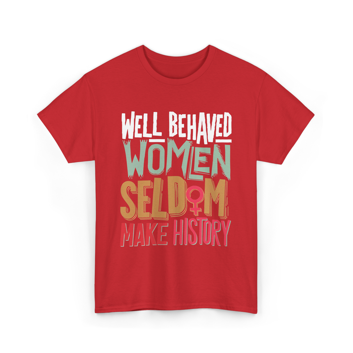 Well Behaved Women History T-Shirt - Red