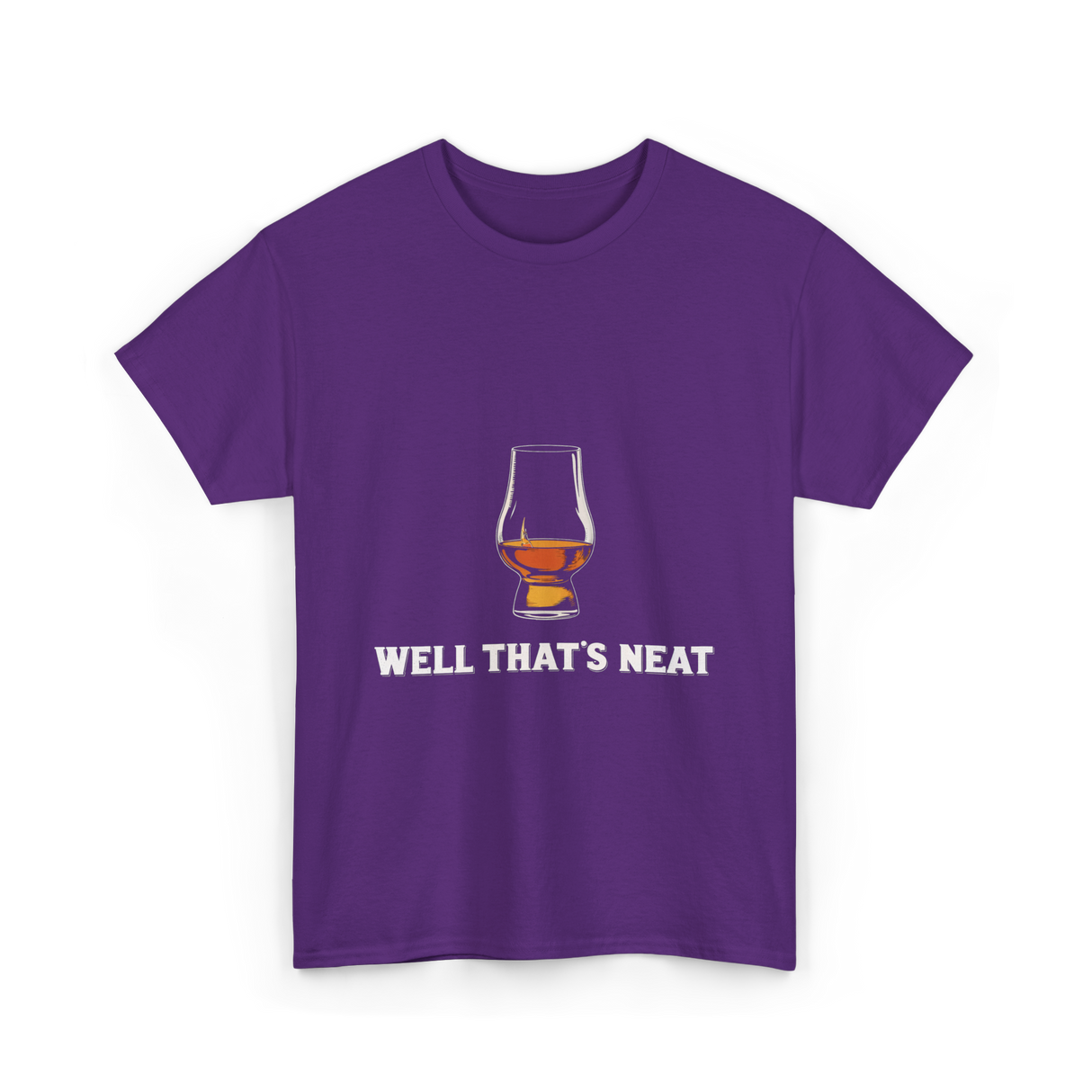 Well That's Neat Whiskey T-Shirt - Purple