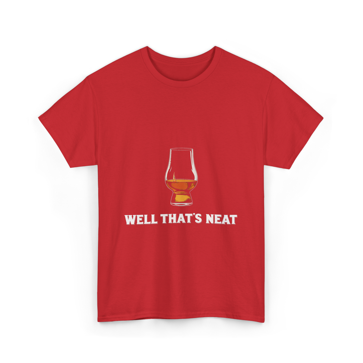 Well That's Neat Whiskey T-Shirt - Red