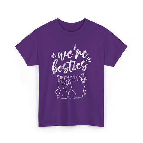 we're besties friendship best friend T-Shirt - Purple