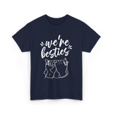 we're besties friendship T-Shirt - Navy