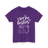 we're besties friendship T-Shirt - Purple