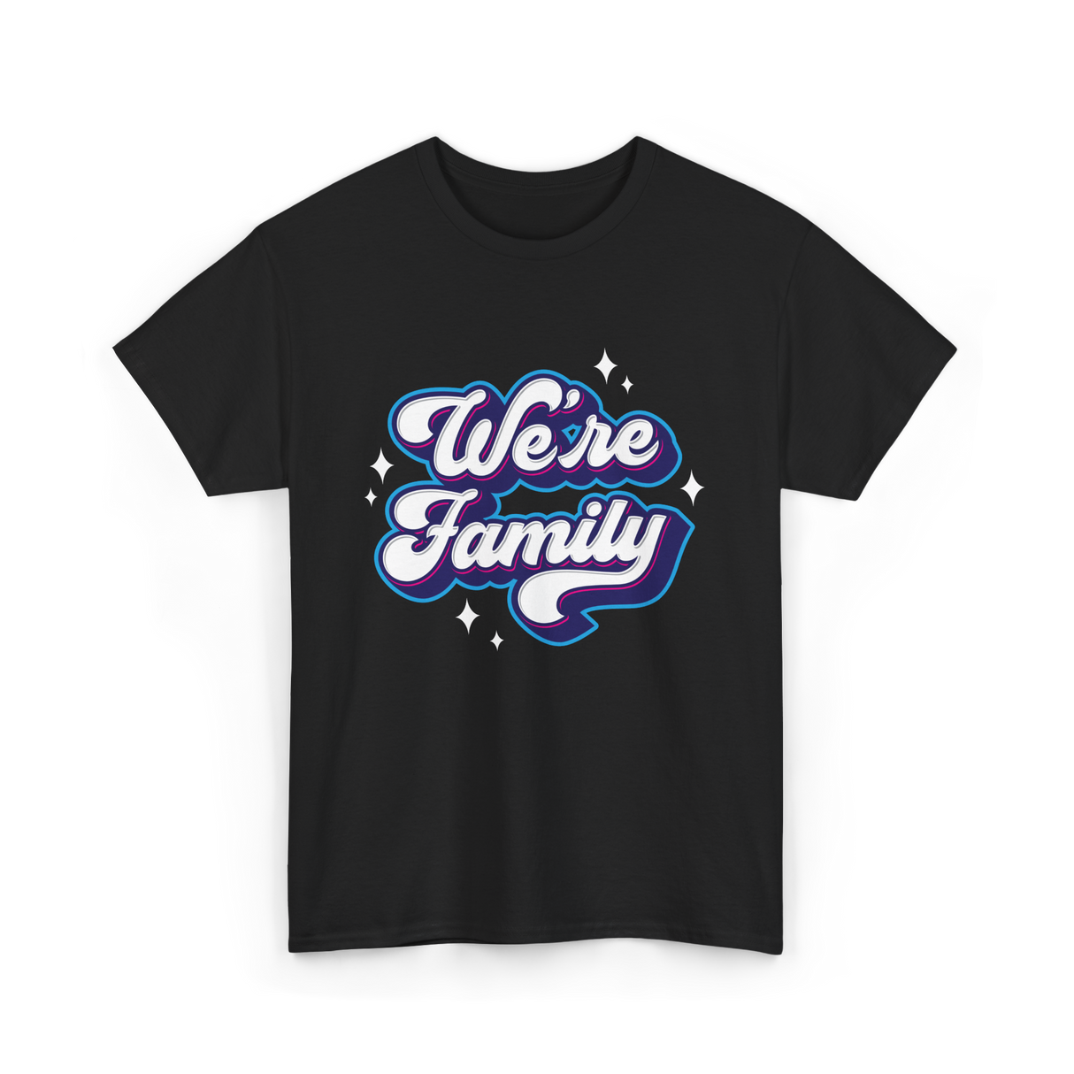 We're Family Family Relations T-Shirt - Black