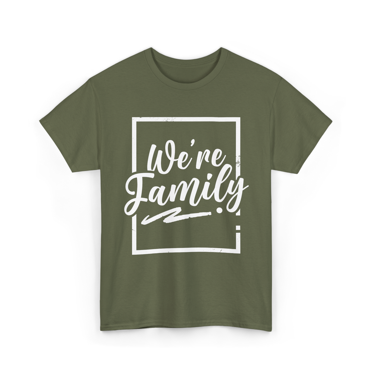 We're Family Family Reunion T-Shirt - Military Green