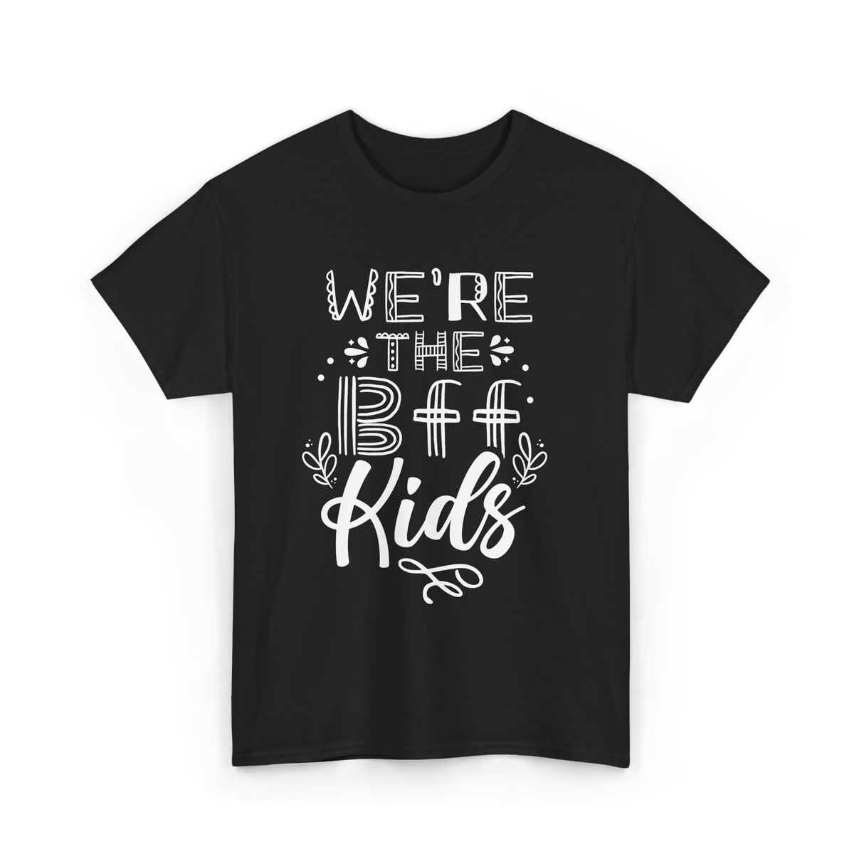 We're The BFF Kids Friendship T-Shirt - Black