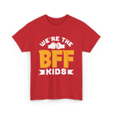 We're The BFF Kids Friendship T-Shirt - Red