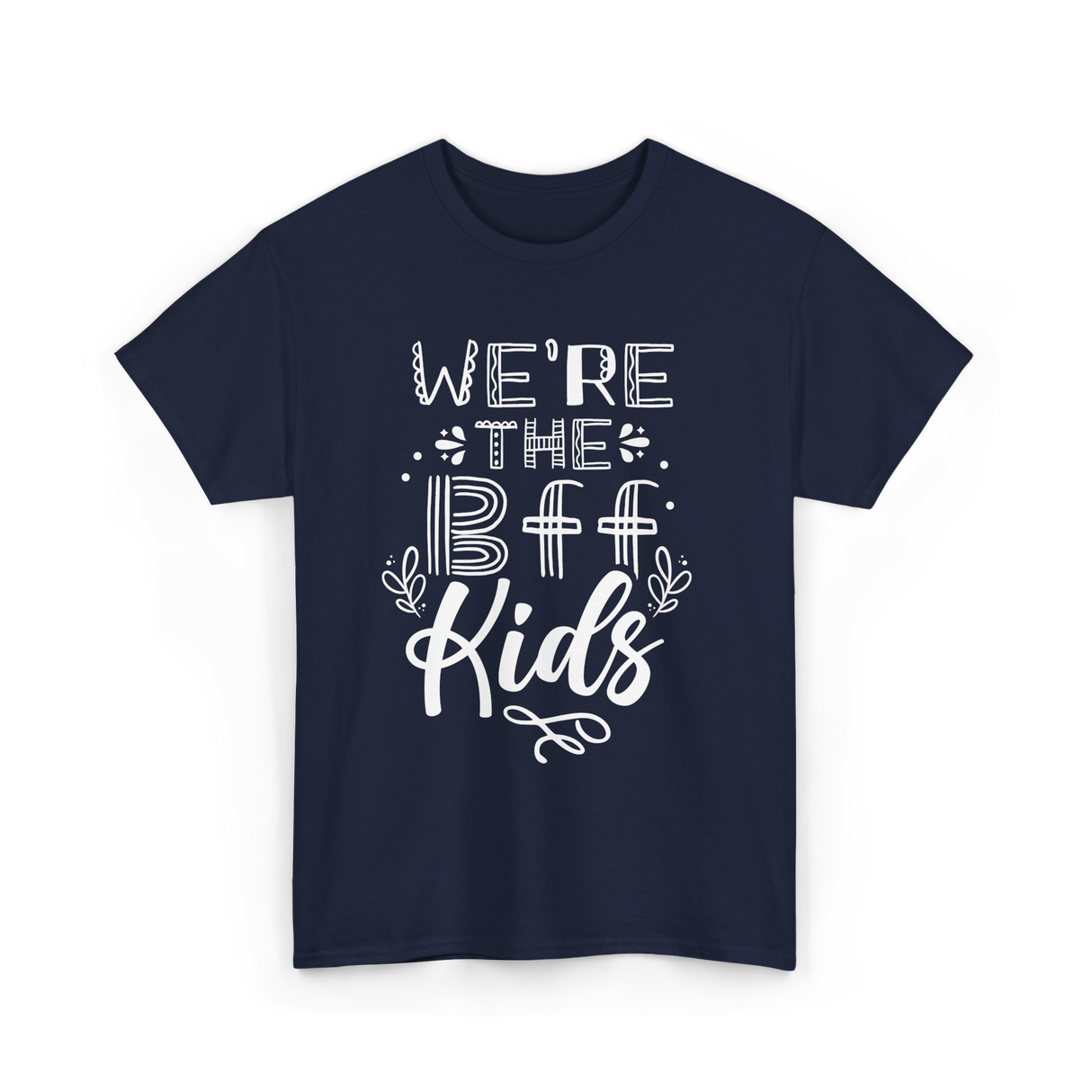 We're The BFF Kids Friendship T-Shirt - Navy