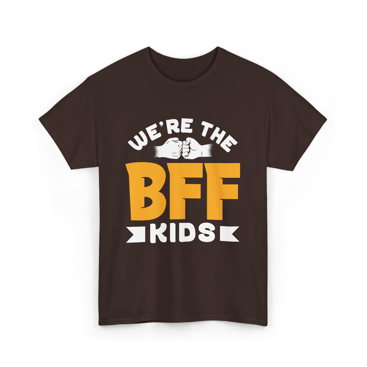 We're The BFF Kids Friendship T-Shirt - Dark Chocolate