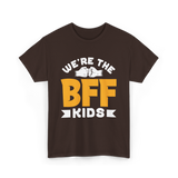 We're The BFF Kids Friendship T-Shirt - Dark Chocolate