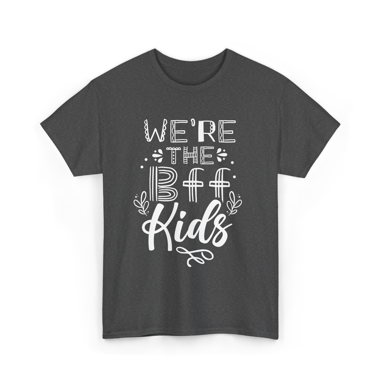 We're The BFF Kids Friendship T-Shirt - Dark Heather