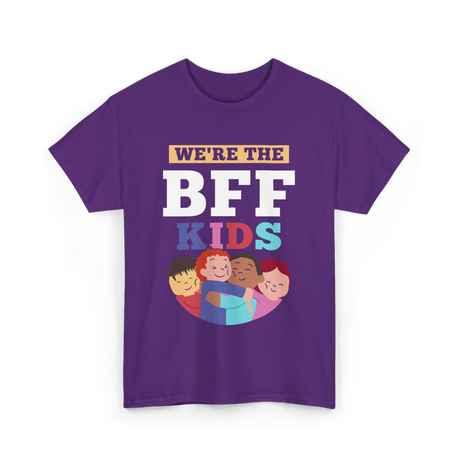 We'Re The Bff Kids Friendship T-Shirt - Purple