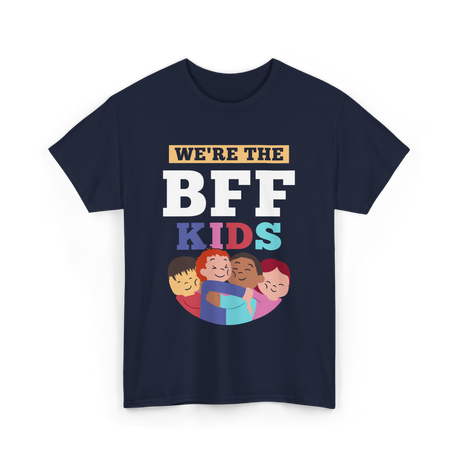 We'Re The Bff Kids Friendship T-Shirt - Navy