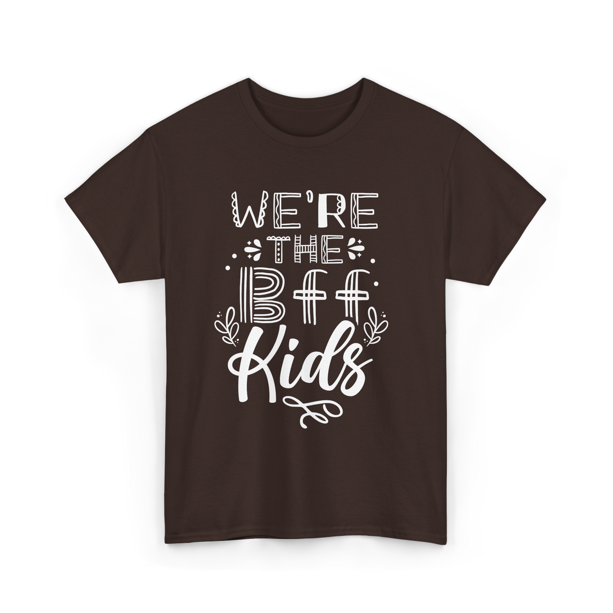 We're The BFF Kids Friendship T-Shirt - Dark Chocolate