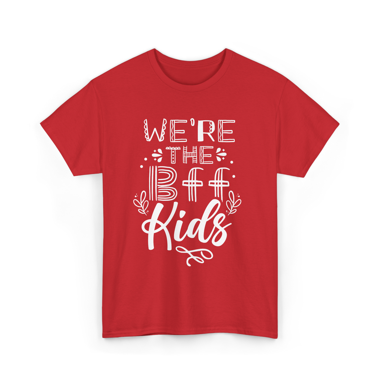 We're The BFF Kids Friendship T-Shirt - Red