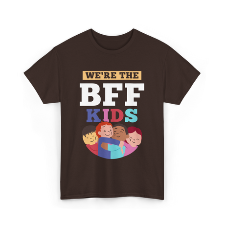 We'Re The Bff Kids Friendship T-Shirt - Dark Chocolate