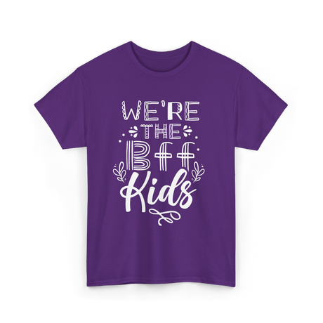 We're The BFF Kids Friendship T-Shirt - Purple