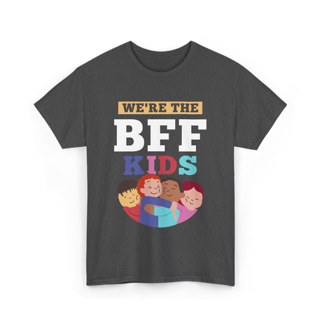 We'Re The Bff Kids Friendship T-Shirt - Dark Heather