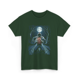 Werewolf Howling Moon Werewolf T-Shirt - Forest Green