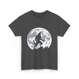 Werewolf Howling Moon Wolf T-Shirt - Dark Heather