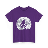 Werewolf Howling Moon Wolf T-Shirt - Purple