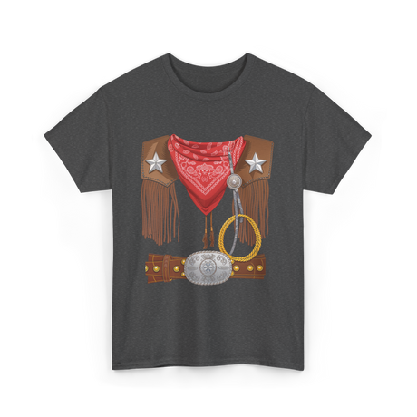 Western Cowboy Costume Cowboy T-Shirt - Dark Heather