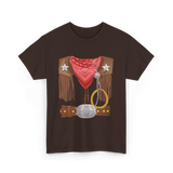 Western Cowboy Costume Cowboy T-Shirt - Dark Chocolate