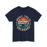 Whale This Is Orcaward Orca T-Shirt - Navy