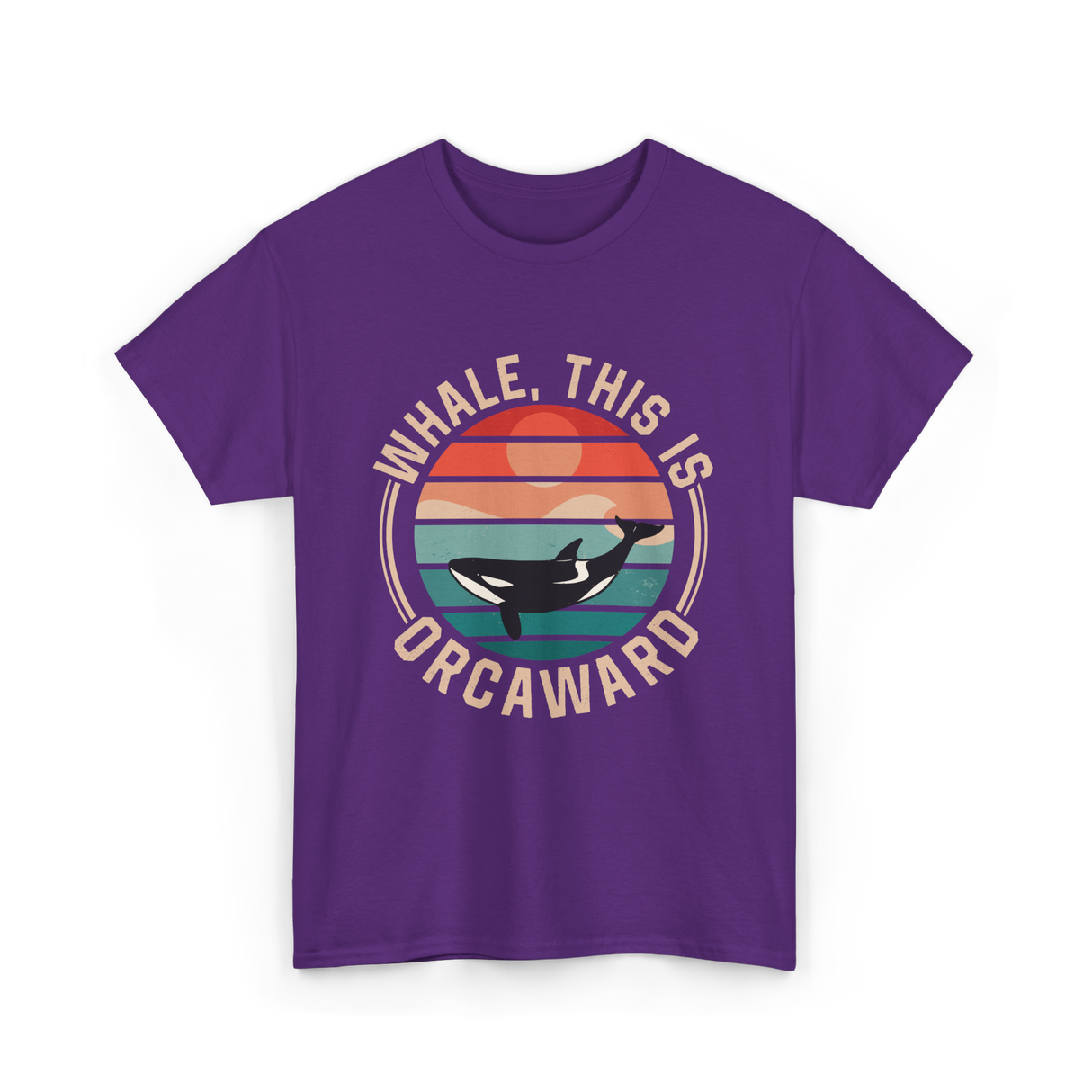 Whale This Is Orcaward Orca T-Shirt - Purple