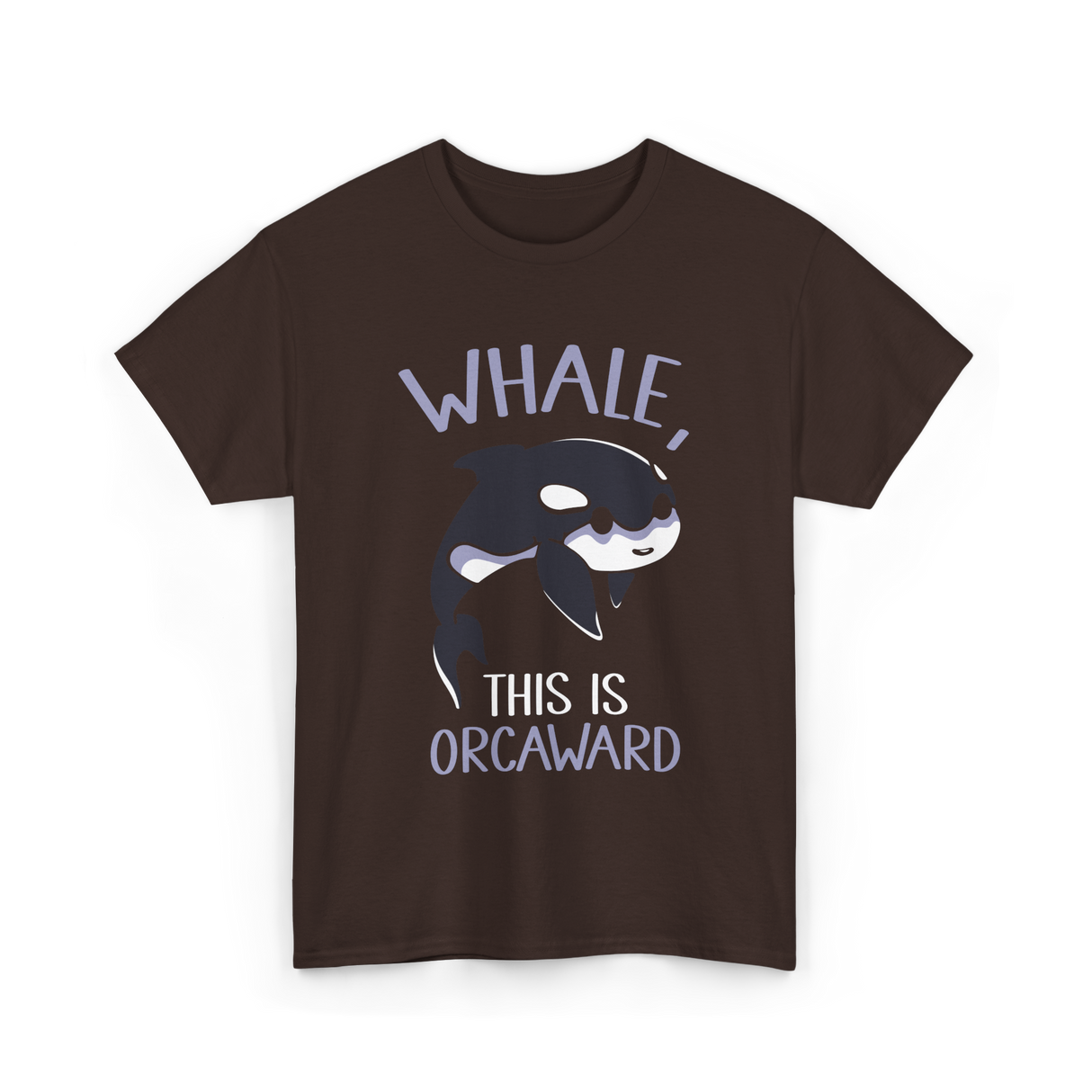 Whale This Is Orcaward Orcas T-Shirt - Dark Chocolate