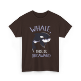 Whale This Is Orcaward Orcas T-Shirt - Dark Chocolate