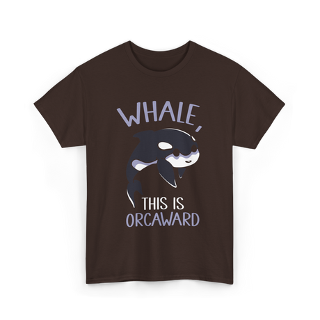 Whale This Is Orcaward Orcas T-Shirt - Dark Chocolate