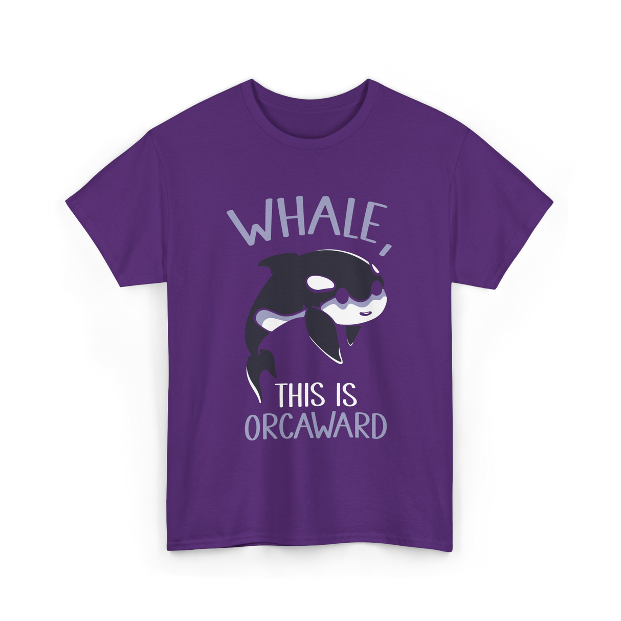 Whale This Is Orcaward Orcas T-Shirt - Purple