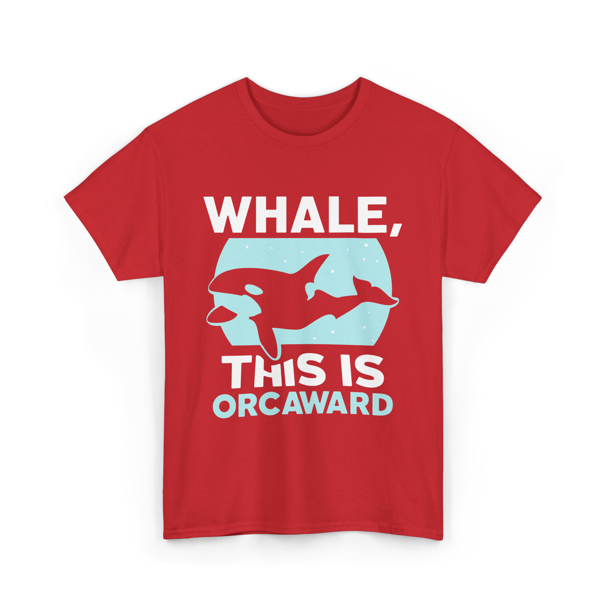 Whale This Is Orcaward Orcas T-Shirt - Red