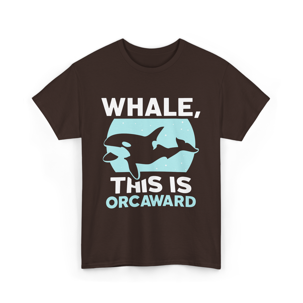 Whale This Is Orcaward Orcas T-Shirt - Dark Chocolate